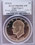 1976-S Clad Type I Eisenhower Silver Dollar PCGS Proof 69 Deep Cameo