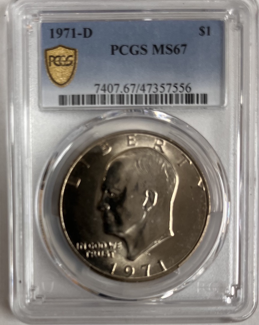 1971-D Eisenhower Dollar PCGS MS67