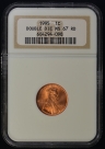 1995 Lincoln Cent Double Die Obverse NGC MS67 Red
