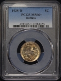1938-D MS 66+ 5c Buffalo Nickel