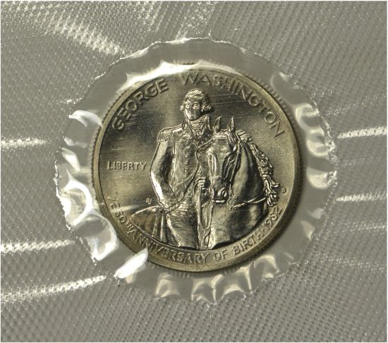 1982-D Silver Washington 250th Commemorative Unc. Half Dollar with OGP & COA 